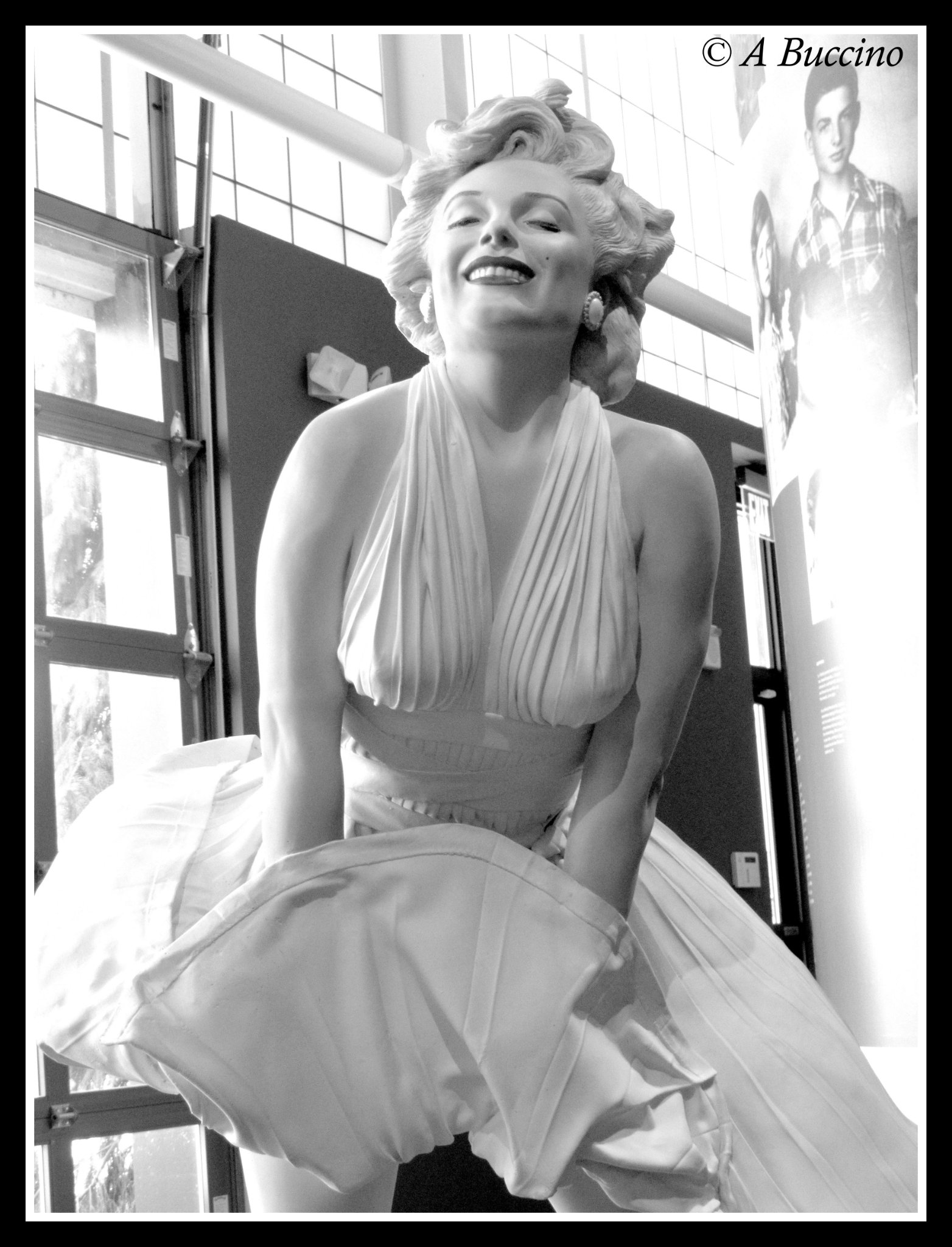 Forever Marilyn, Black and White, Grounds for Sculpture, 2022  A Buccino  