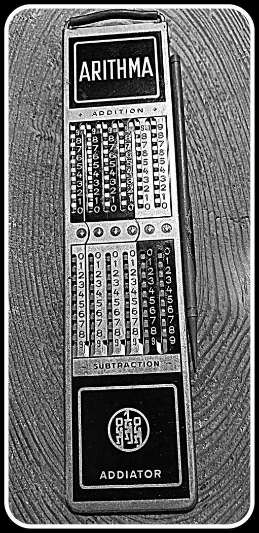Modern abacus, circa 1960s - the ADDIATOR