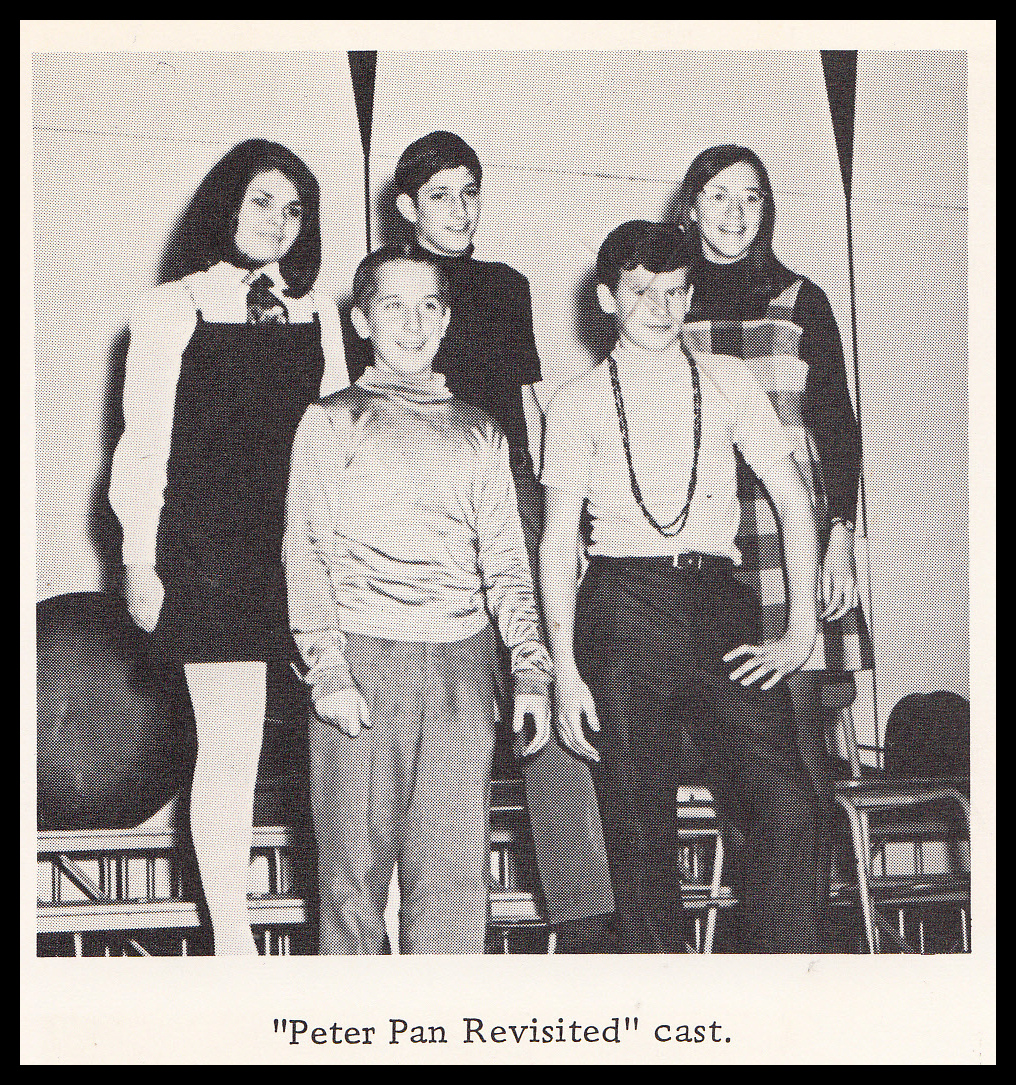 Belleville Junior High lead actors - Peter Pan Revisited, 1969