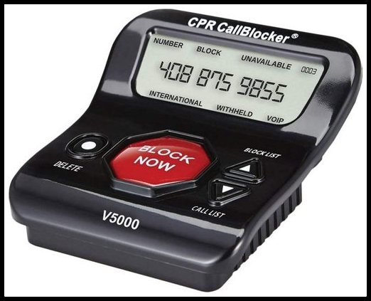 CPR V5000 Call Blocker for Landline Phones, Home Phones, Cordless Phones 