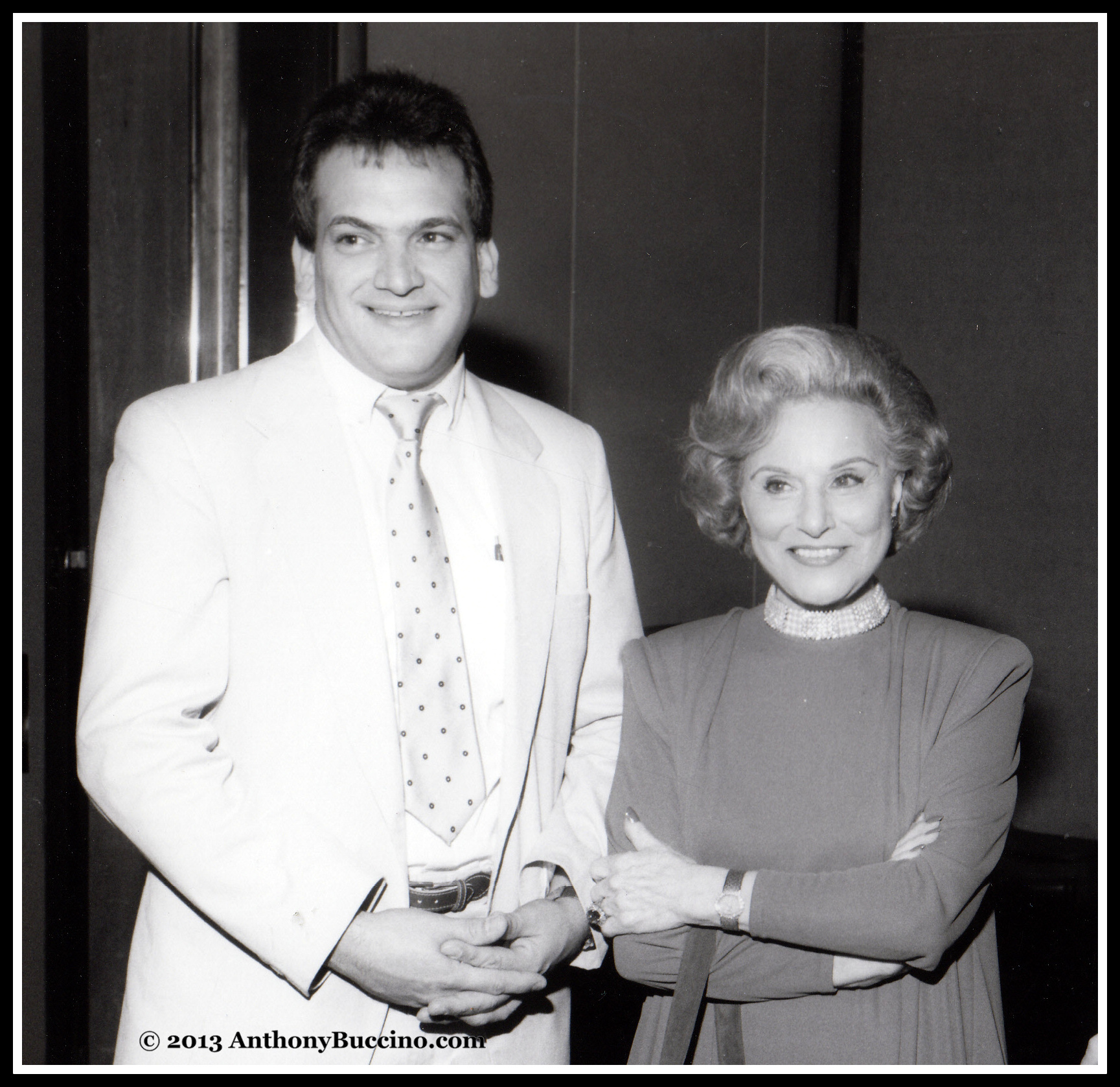 Anthony Buccino and Dear Abby in a BBSI file photograph.