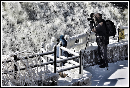 Camera man, Art in Ice, Paterson Great Falls,  A Buccino