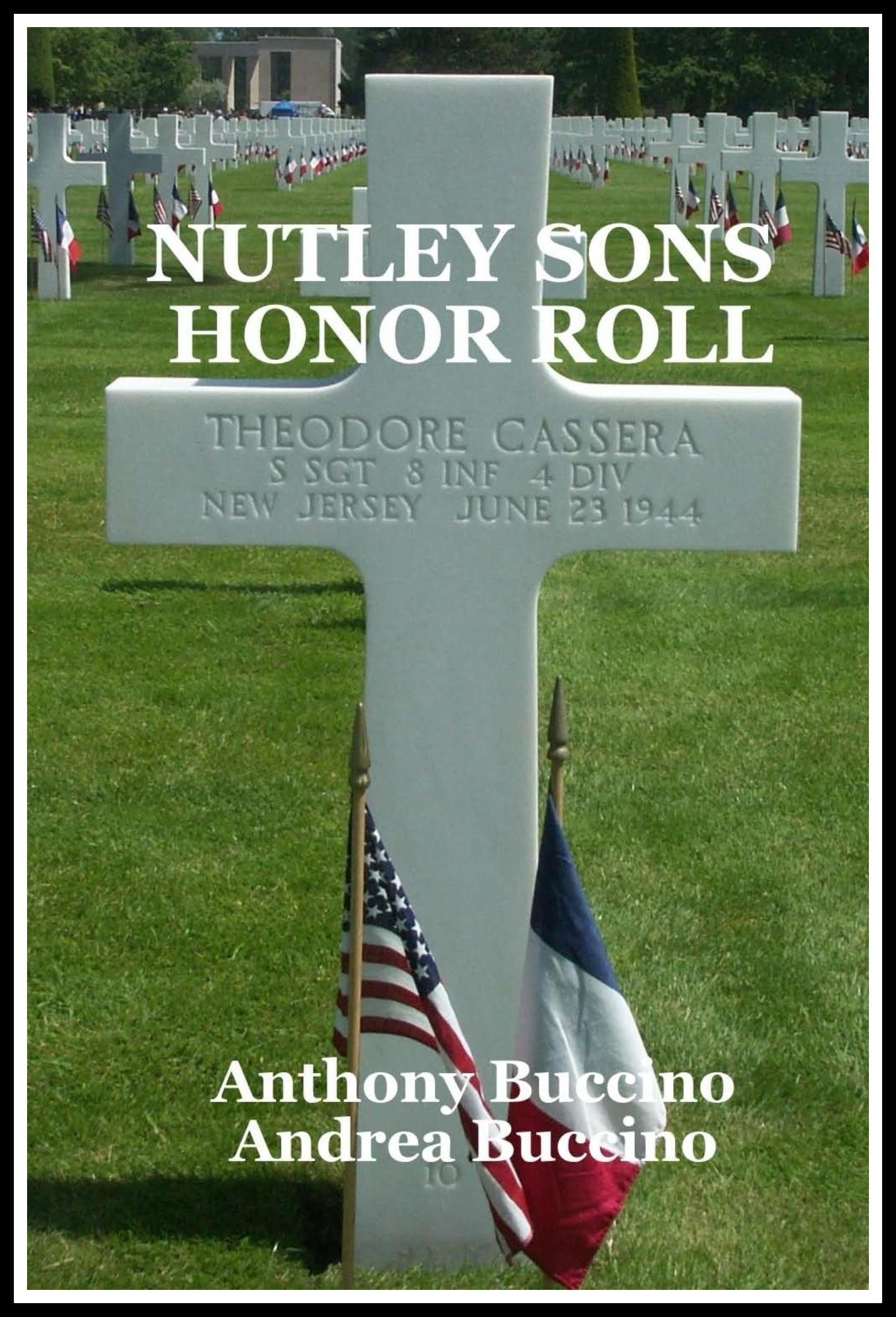Nutley Sons Honor Roll by Anthony Buccino and Andrea Buccino