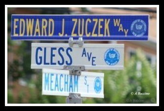 Edward J. Zuczek Way, Died in Service, Gless Ave, Meacham St, Belleville NJ, 2017  A Buccino