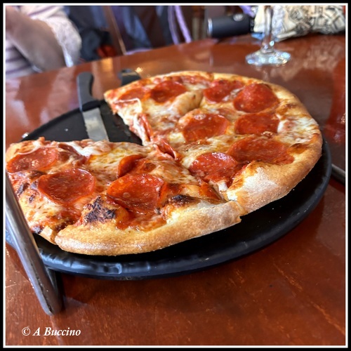 Pepperoni pizza at Town Pub, Bloomfiled NJ,  A Buccino, Anthonybuccino
