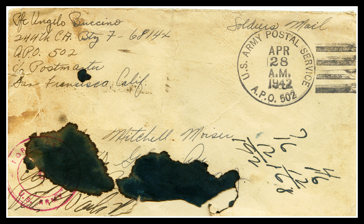 U.S. Army Postal Service April 28, 1942
