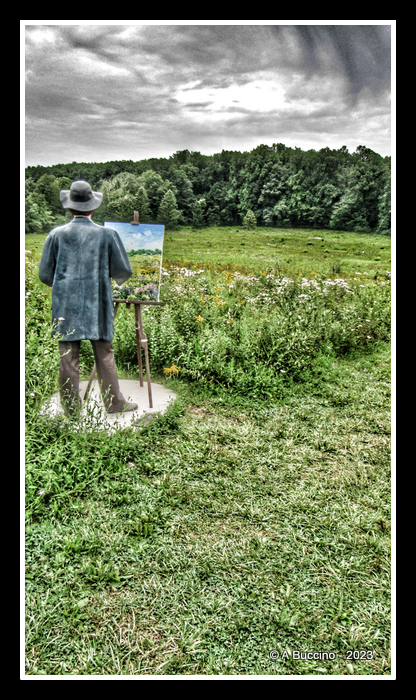 Monet Our Visiting Artist, Seward Johnson, Willowwood Arboretum, ©ABuccino