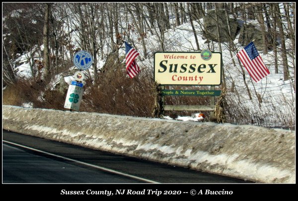 Sussex County, welcome, Northwest NJ Road Trip 2020, © A Buccino 