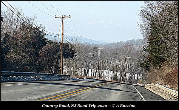Country Road, Purple Mountains, Sussex County, Northwest NJ Road Trip 2020, © A Buccino 