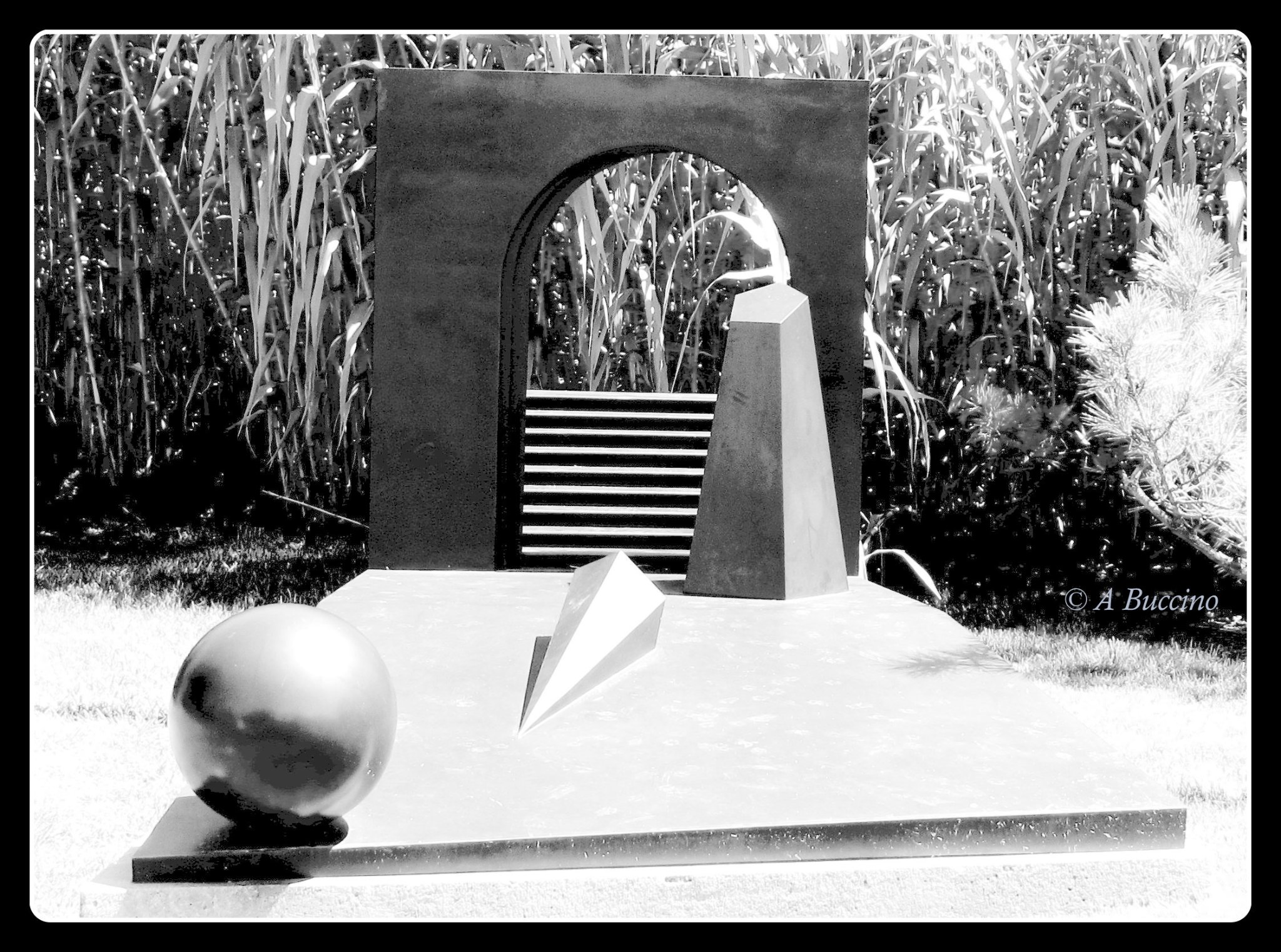 Teatro XI, Black and White, Grounds for Sculpture, 2022  A Buccino  