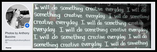 I will do something creative every day, © A Buccino