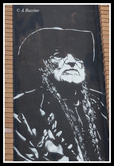 Willie Nelson, Wall Mural, Asbury Park NJ, December 2022 © A Buccino
