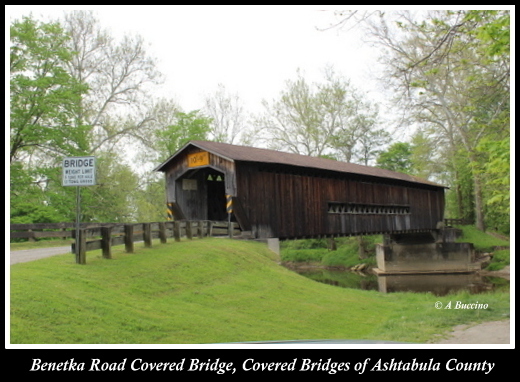 Benetka Road Covered Bridge, Covered Bridges of Ashtabula County,  A Buccino