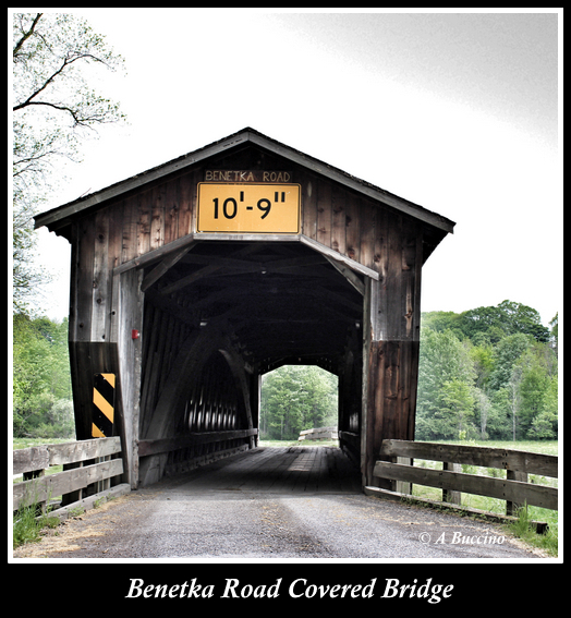 Benetka Road Covered Bridge, Covered Bridges of Ashtabula County,  A Buccino