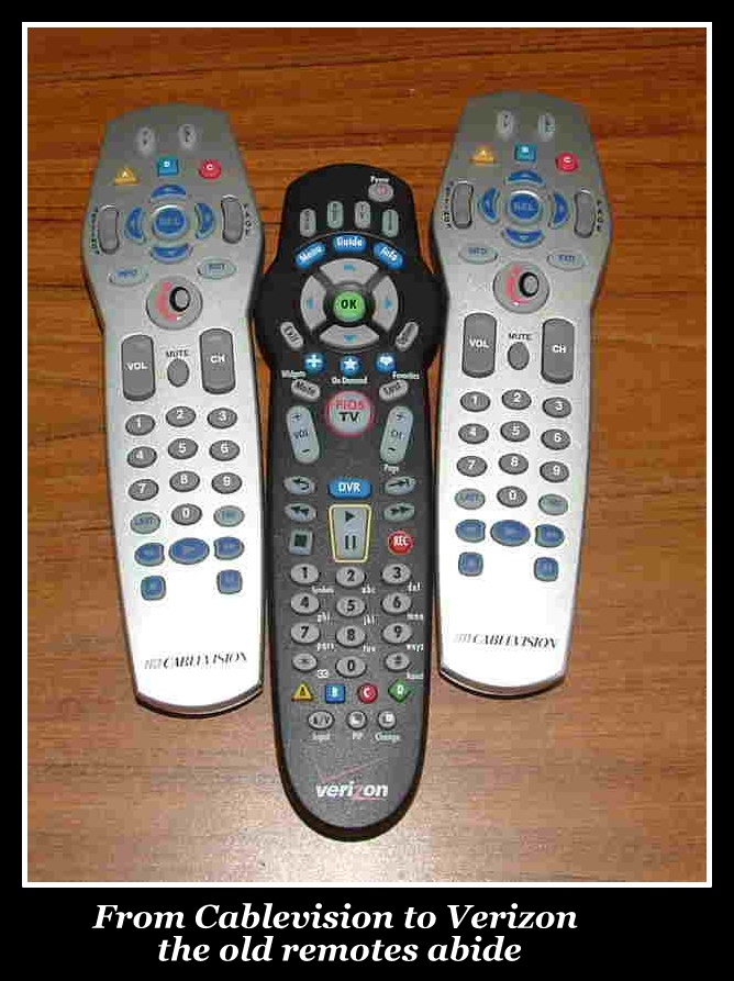 Switching from #Cablevision remote to #Fios remote was no big deal