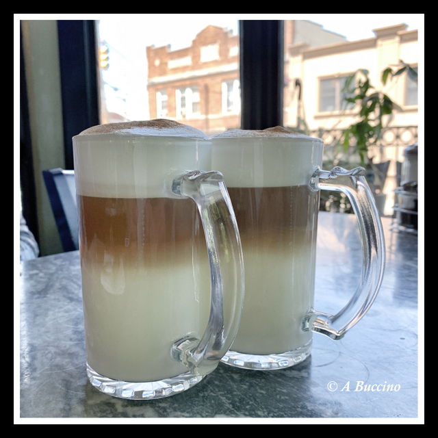 Double Cappuccino, window view