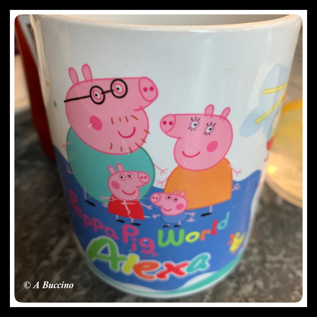 Peppa Pig World Alexa coffee mug, works with hot cocoa