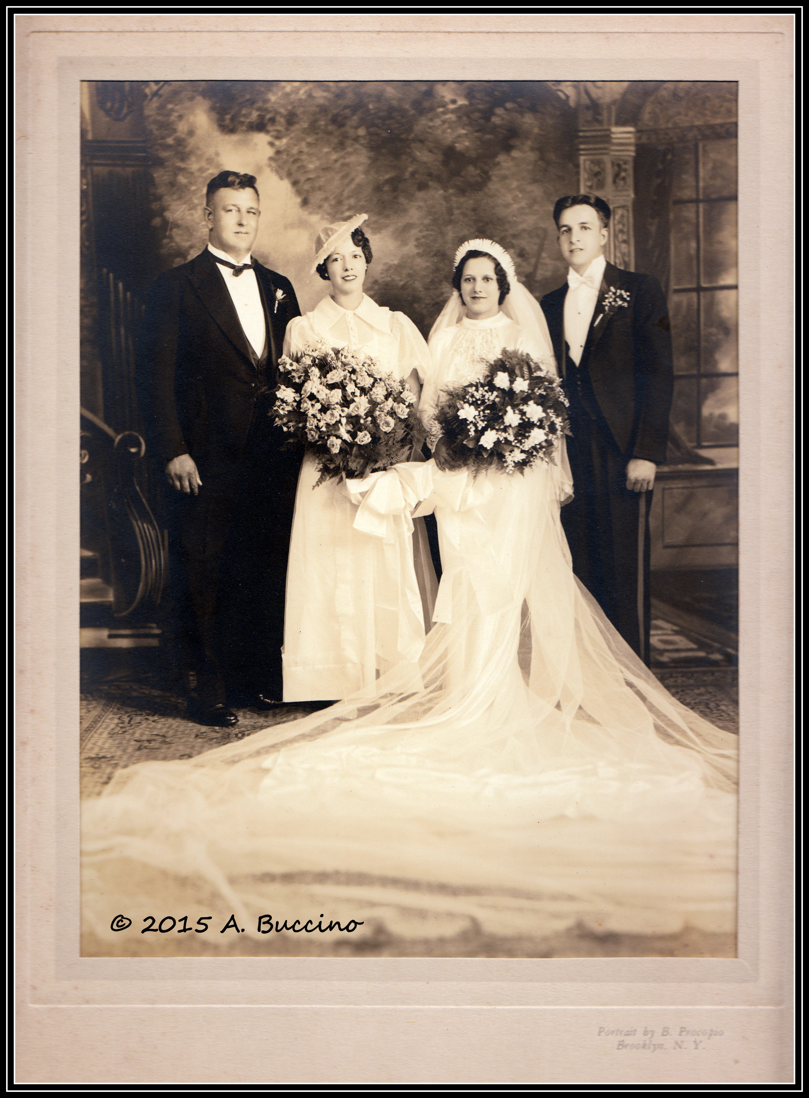 Buccino family wedding photo. Brooklyn - Anthony Buccino collection