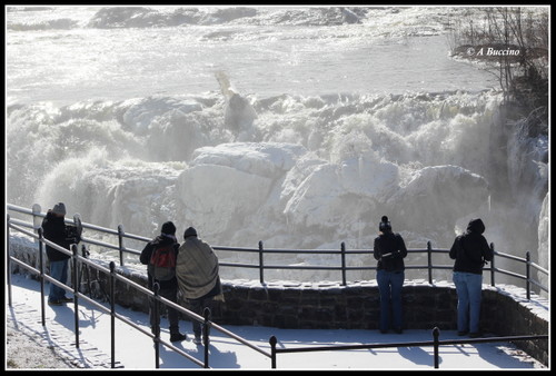 Photographers scope out Art in Ice, Paterson Great Falls,  A Buccino