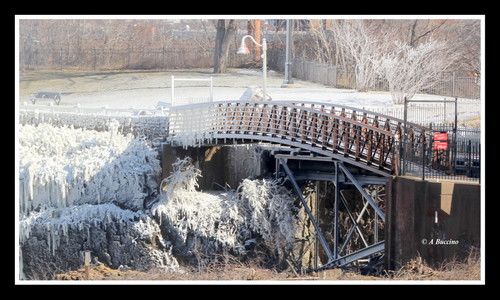 Icy view, Art in Ice, Paterson Great Falls,  A Buccino