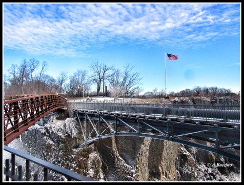 Bridge Iced Out, Art in Ice, Paterson Great Falls,  A Buccino