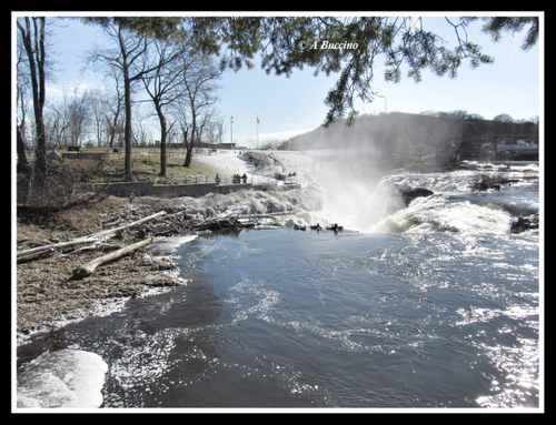 The big drop, this side of Art in Ice, Paterson Great Falls ,  A Buccino