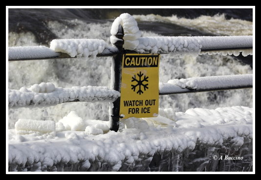 Great Falls in Ice, Photography, 2023  A Buccino