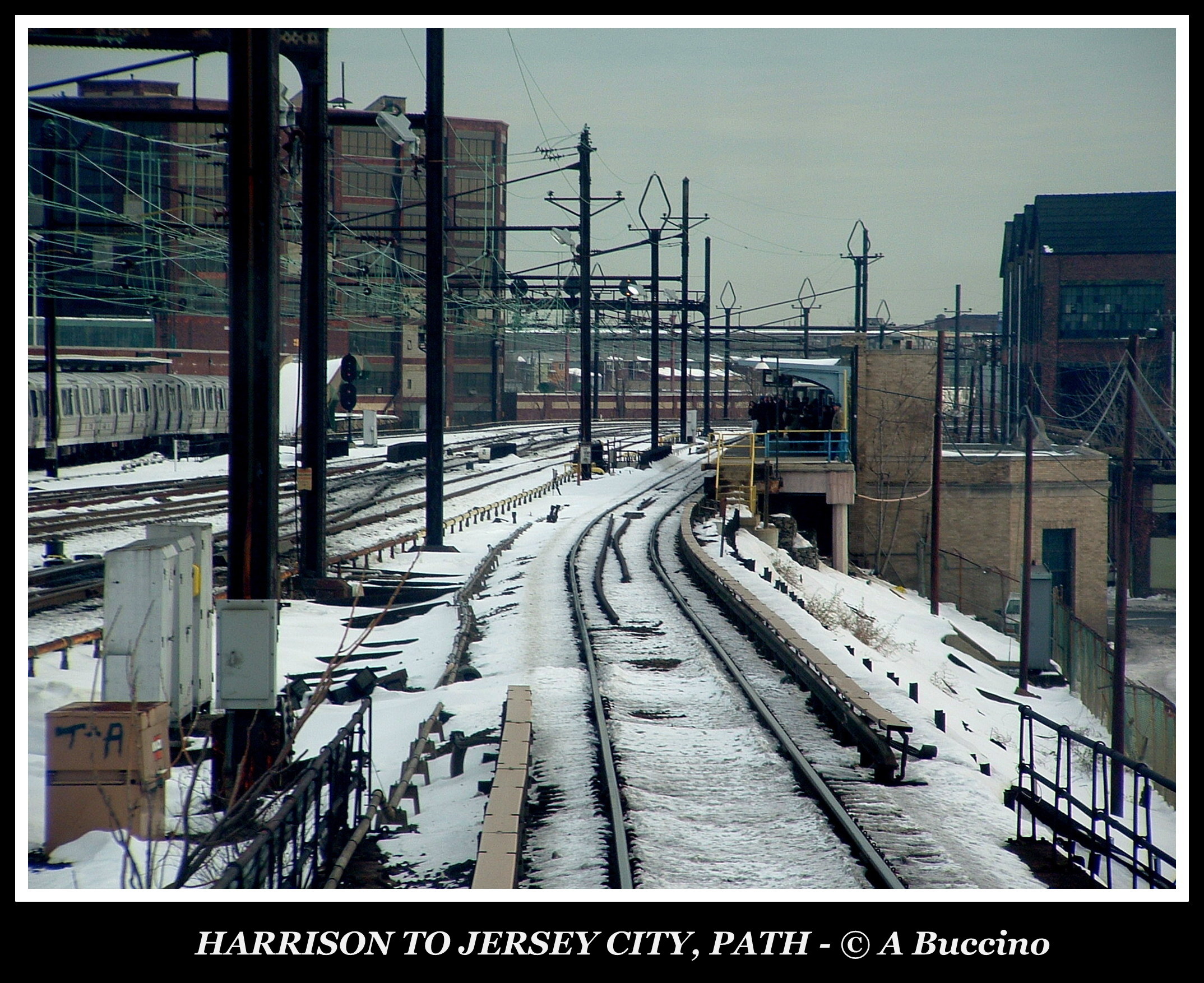 PATH commuter line, Coming into Harrison Station, Harrison, NJ