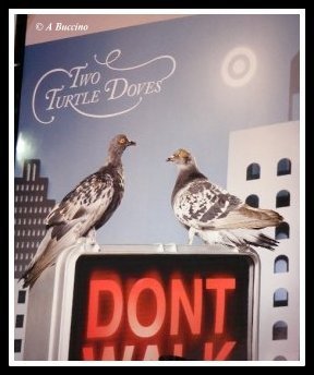 Target billboard, Two Turtle Doves, Times Square, 2009