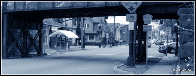 Norfolk Southern/Erie Railroad trestle Nutley NJ, photos by  A Buccino