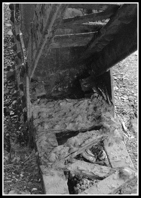 Norfolk Southern/Erie Railroad abandoned railroad trestle Nutley NJ, photo by  A Buccino