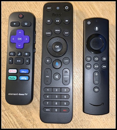 Remote Control Triple Pain - RokuTV FiOS FireStick,  A Buccino