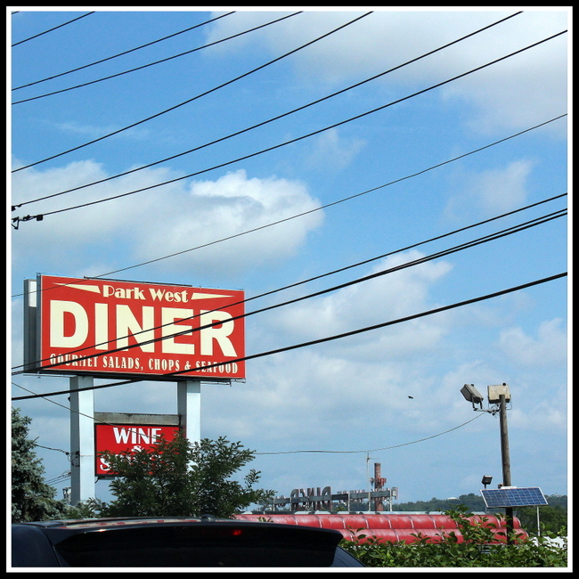 Park West Diner, Route 46 West, Northwest NJ Road Signs, © Anthony Buccino 