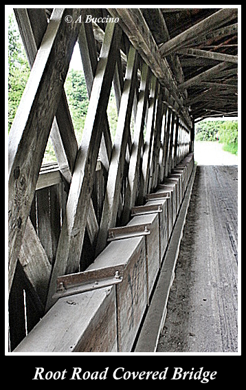 Root Road Covered Bridge, Conneaut Ohio, Covered Bridges of Ashtabula County,  A Buccino