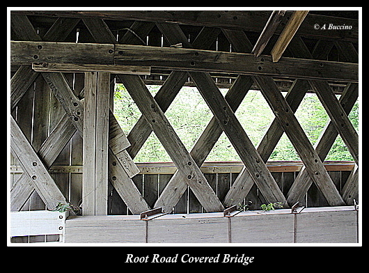 Root Road Covered Bridge, Conneaut Ohio, Covered Bridges of Ashtabula County,  A Buccino