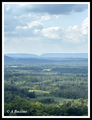 Delaware Water Gap, view, I-80E Scenic Lookout, Allamuchy NJ, 2023,  A Buccino