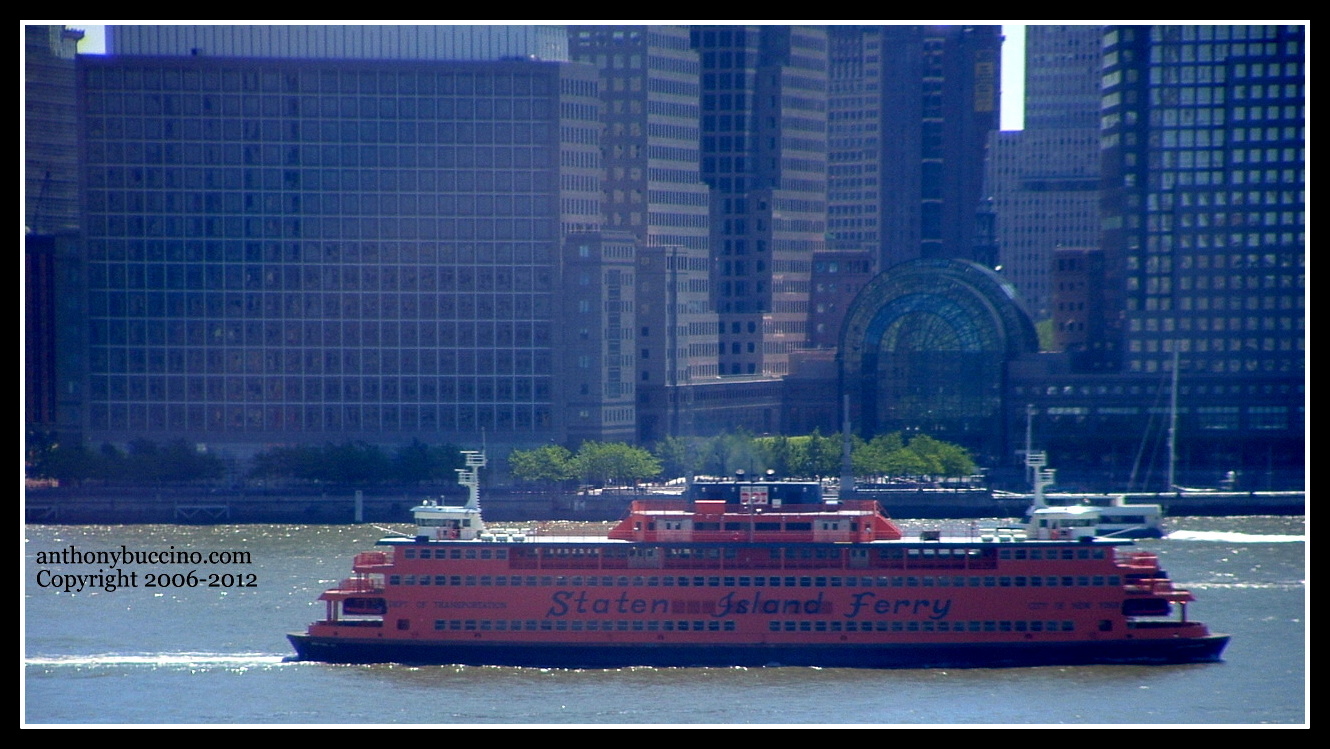 Staten Island Ferry, Hudson River, Jersey City, NJ - by Anthony Buccino