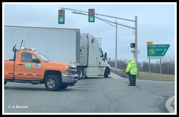 No Trucks on Garden State Parkway, Watchung Ave, Bloomfield NJ, 2023  A Buccino