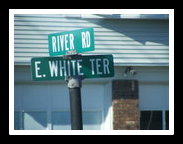 Bus stop at River Road and E. White Terrace Nutley NJ