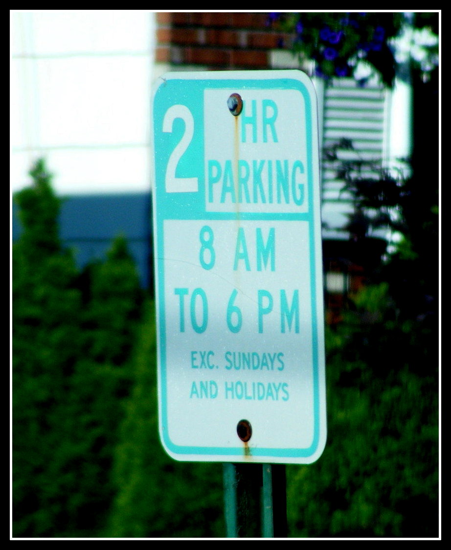 Commuters find local parking limited near Nutley bus stop.