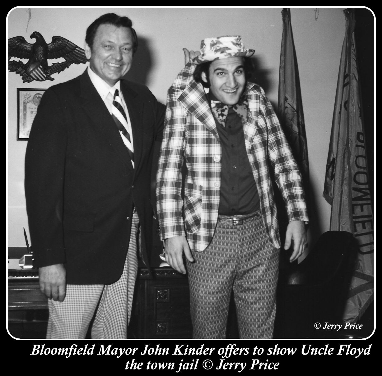 Bloomfield NJ Mayor John Kinder offers to show Uncle Floyd the town jail -- © Jerry Price