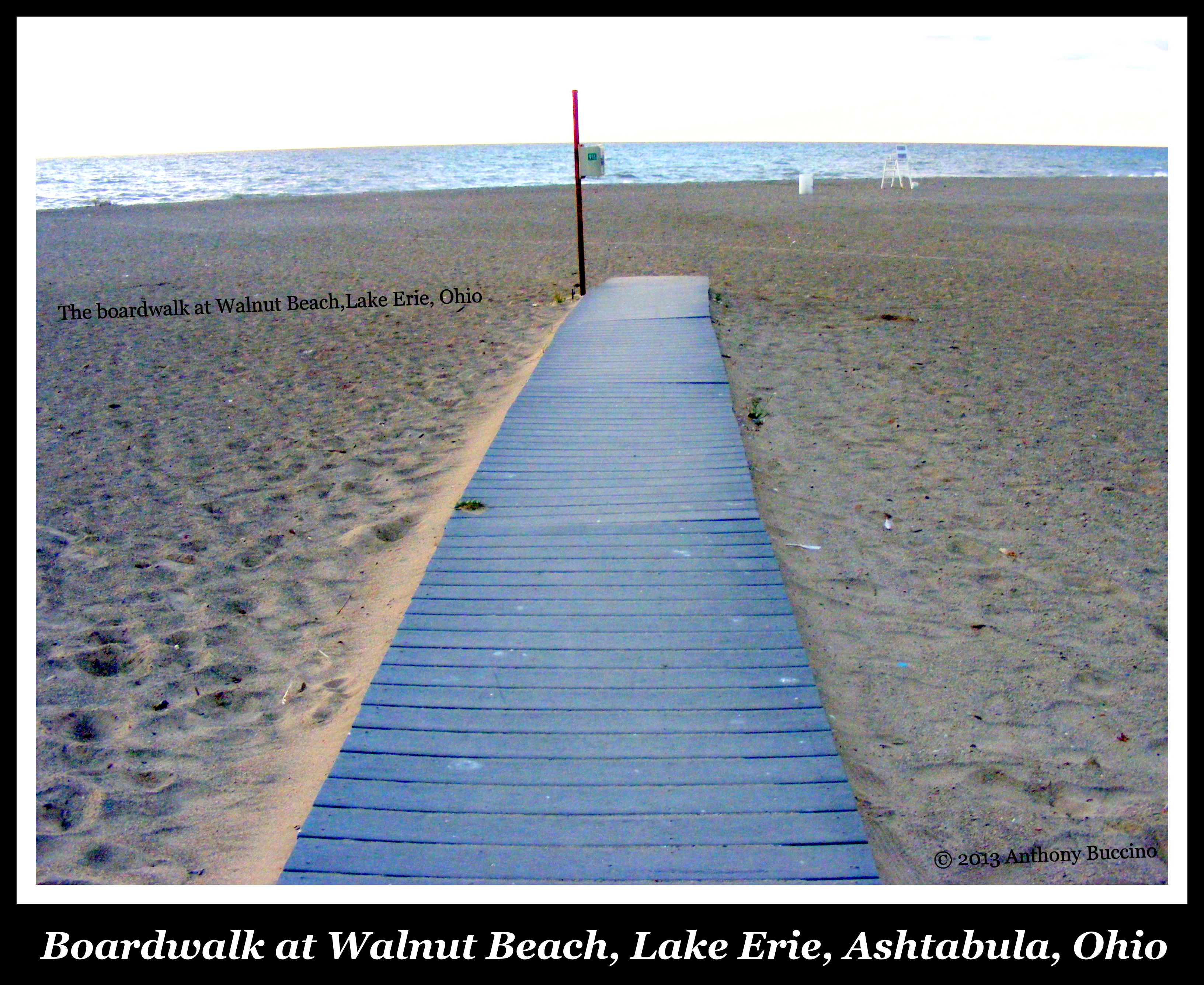 Boardwalk, Walnut Beach, Ashtabula, Ohio. Lake Erie by Anthony Buccino