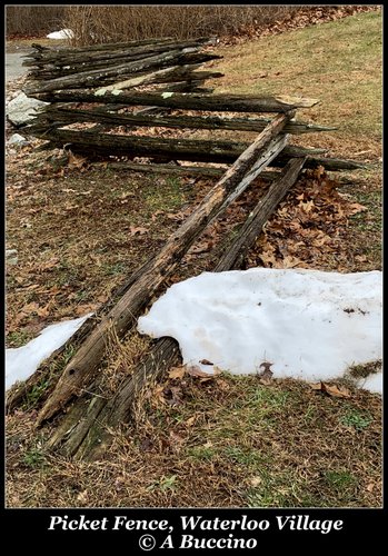 Waterloo Village, NJ, landscape, wooden fence,  A Buccino