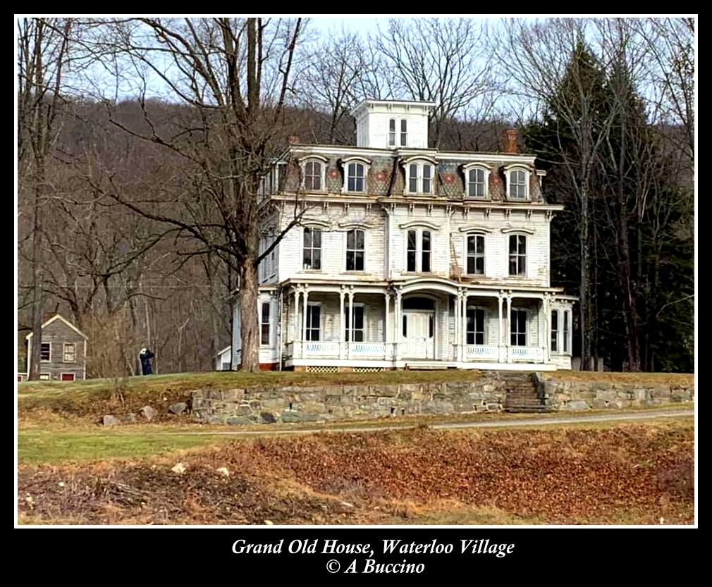 Grand Old House, Waterloo Village, NJ, Morris Canal,  historic building,  A Buccino