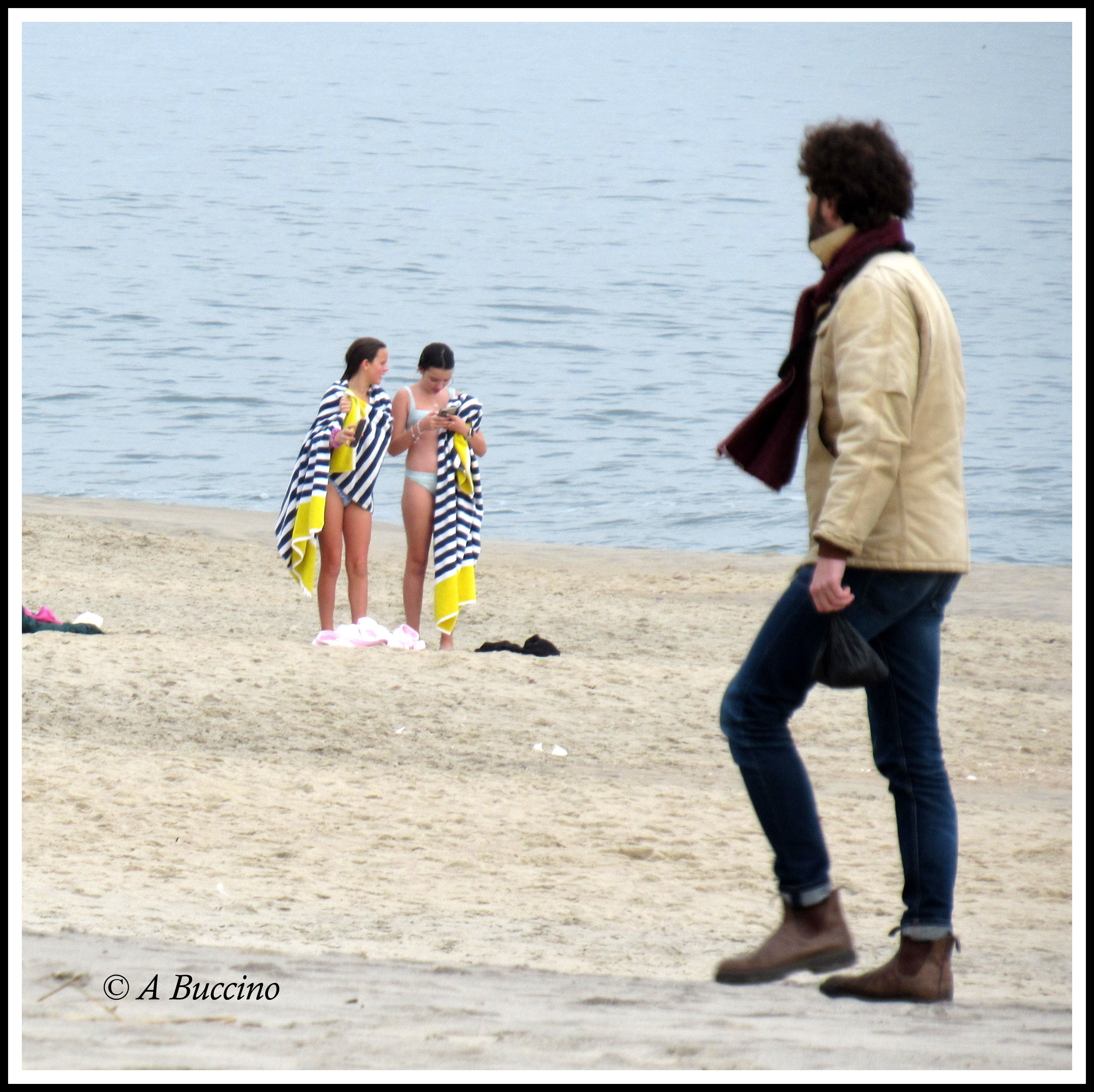POLAR PLUNGE, Asbury Park, NJ  New Year's Day by Anthony Buccino 