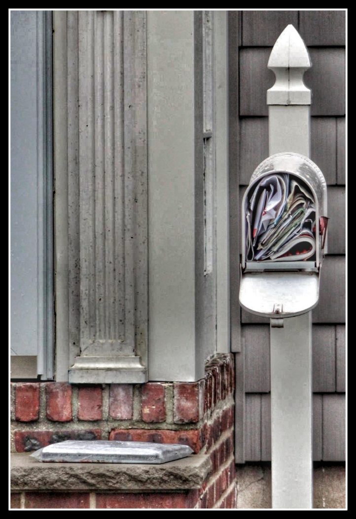 YOU'VE GOT MAIL photo by Anthony Buccinio, Merit Award, Essex Photo Club, Nutley NJ, mailbox, full mailbox